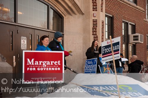 Jenny Arneson volunteers at the SD59 convention